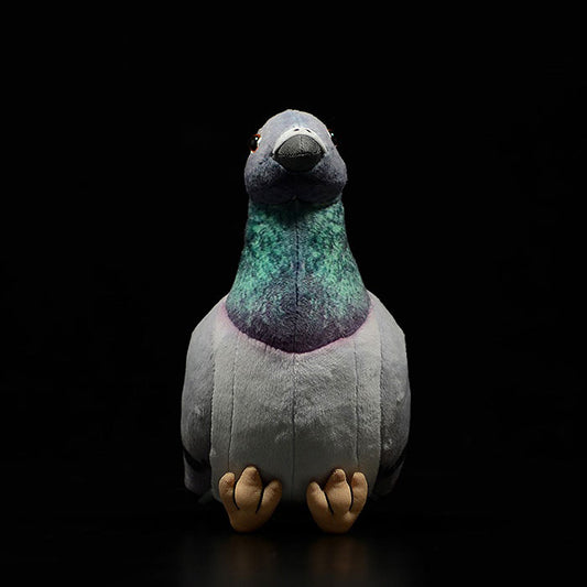 Cute grey pigeon simulation rock pigeon doll super cute pigeon doll small carrier pigeon plush toy gift