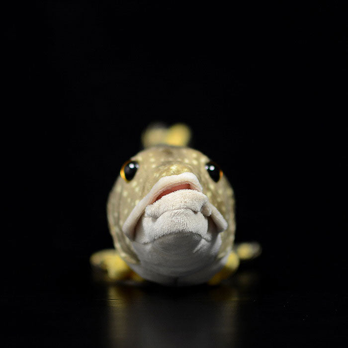 Cute pike doll simulated white spotted pike doll simulated animal plush toy model gift