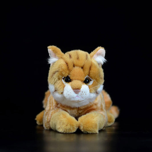 Japanese crouching cute tiger cat doll simulation doll