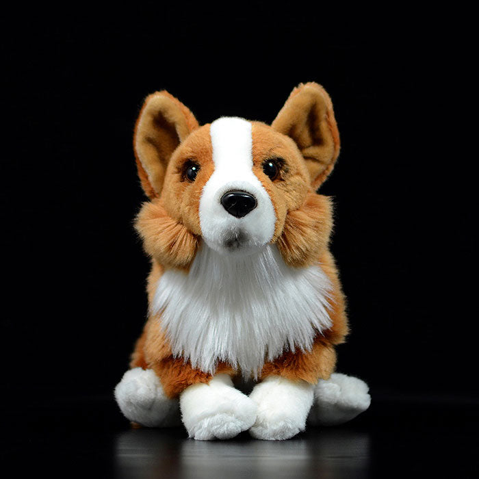 POPOTATO Squatting cocky dog imitation Welsh cocky dog doll super cute dog Doll Plush Toy Gift