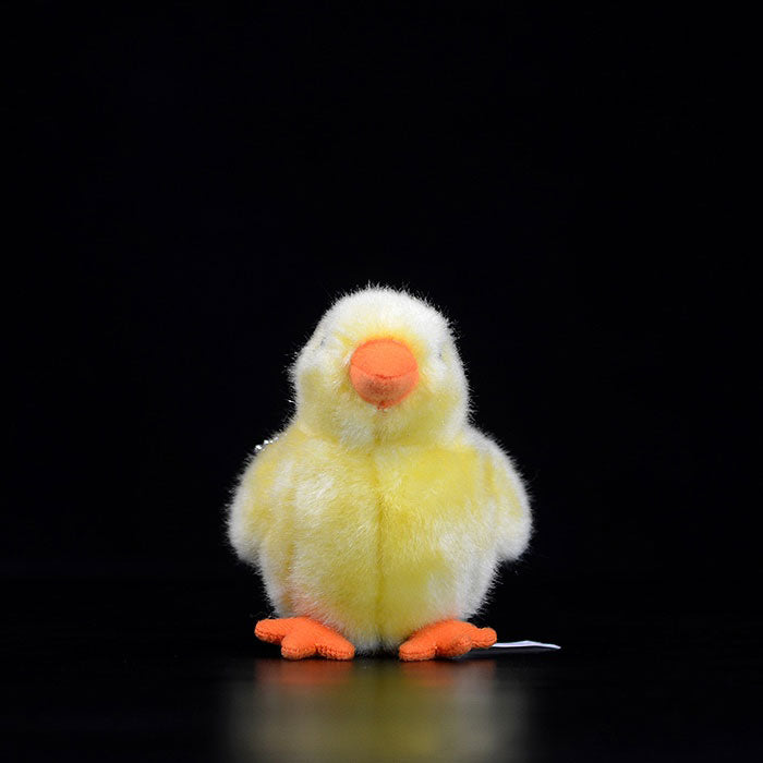 Cute yellow chicken pendant simulation yellow chicken plush toys simulation animal plush toys
