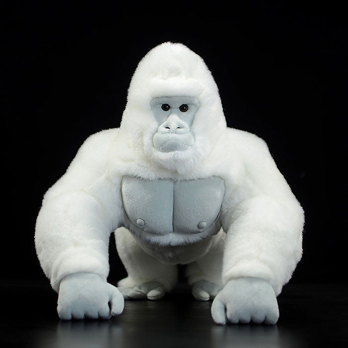 Simulated standing white gorilla bears plush toy doll lovely doll animal model gift