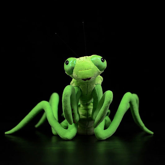 Simulated Chinese big knife Mantis plush toy lovely Mantis doll knife Mantis doll model gift