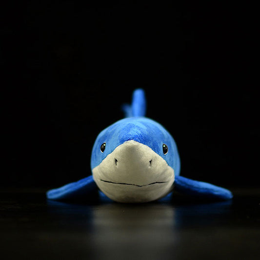 Cute blue shark doll simulation big blue shark doll simulation marine animal plush toy model gift