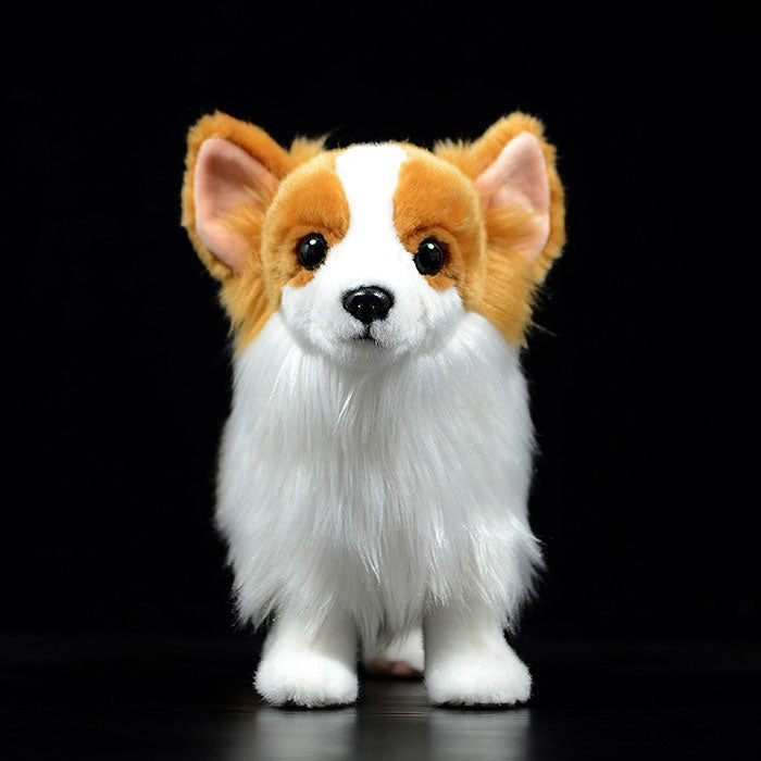 Simulation dog plush doll cute Pomeranian doll simulation animal plush toy model gifts