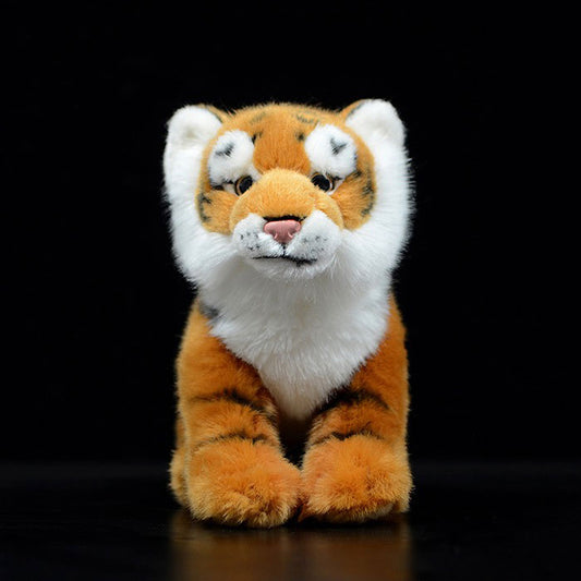 Simulation yellow tiger doll Bengal tiger doll plush toy simulation animal model