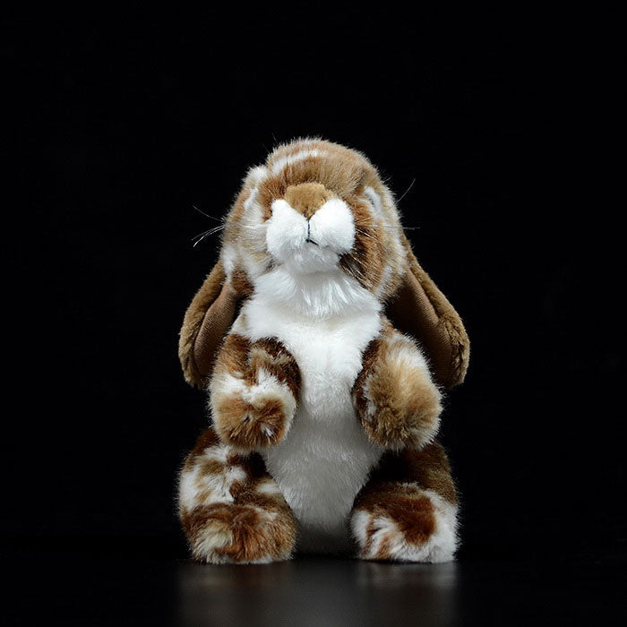 Cute posture drooping ear rabbit doll Brown Rabbit Doll imitation animal plush model toy gift