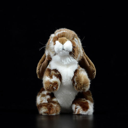 Cute posture drooping ear rabbit doll Brown Rabbit Doll imitation animal plush model toy gift