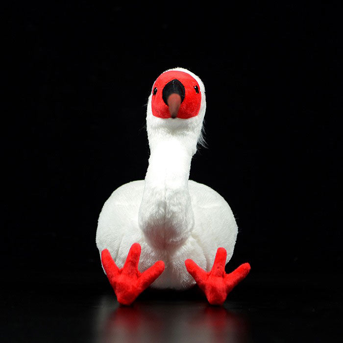 Super cute Crested Ibis plush toy doll cute simulation Chinese Crested Ibis doll plush toy model gift