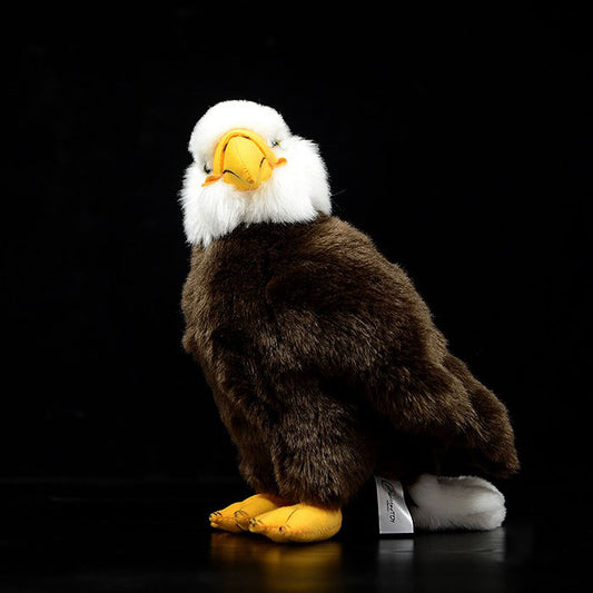 Simulated white headed Sea Eagle doll lovely bald eagle doll simulated animal model plush toy gift