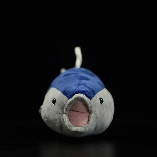 Cute tuna Doll Blue tuna plush toy simulated animal plush toy 40cm