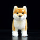 Cute dog doll simulation Japanese Chaigou doll standing dog plush toy simulation animal 28cm
