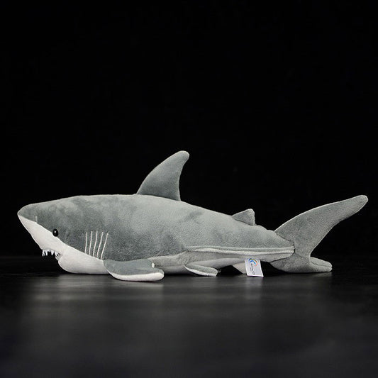 Special cute great white shark doll simulation shark plush toy simulation animal plush toy 40CM