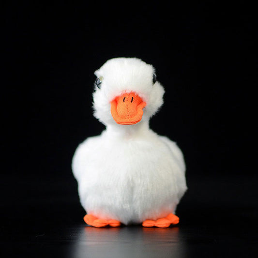 Cute duckling doll simulation white duckling plush toy simulation animal plush toy 12CM