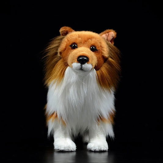 Simulation dog doll cute collie doll simulation animal the shetland sheepdog plush toy model