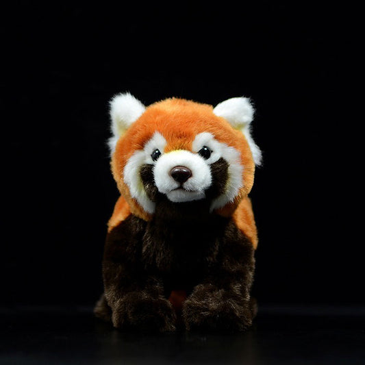 Cute little panda doll super cute simulated red panda doll simulated animal plush toy model gift