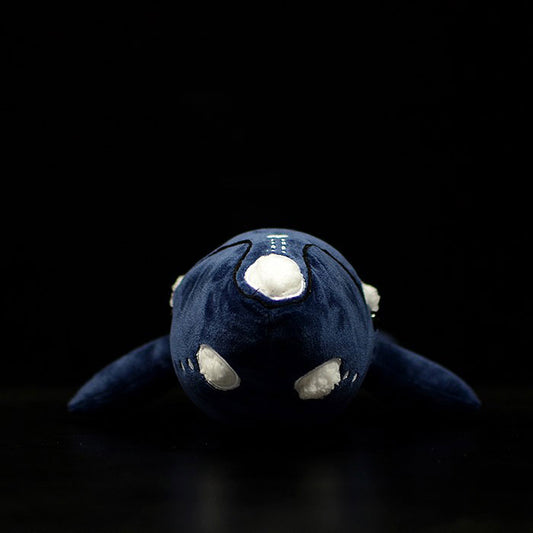 Cute black right whale doll simulation tumor head whale doll simulation animal plush toy model gift