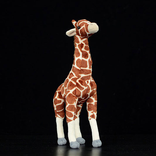 Cute giraffe doll African giraffe deer plush toy simulation animal plush toy 34CM