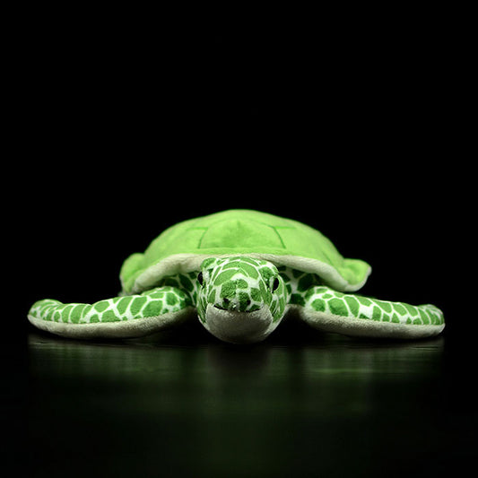 Super soft green turtle plush toy simulation turtle doll cute turtle doll model gift