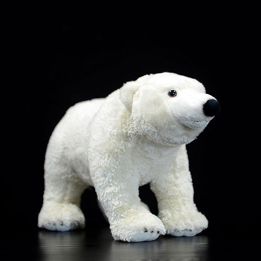 Simulated standing big polar bears plush toy white doll lovely doll animal model gift
