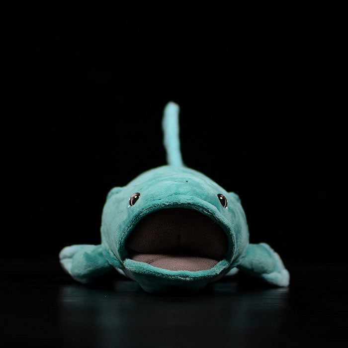 Cute coelacanth doll prehistoric empty spiny fish plush toy spear fish simulation animal plush toy 38CM
