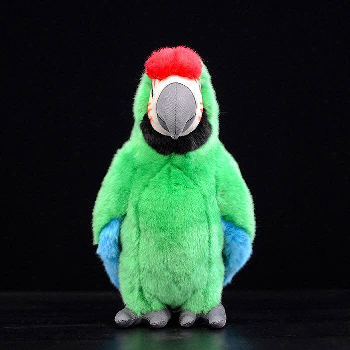Cute Macaw doll simulation big green macaw Plush Toy Plush simulation animal 28cm