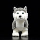 Foreign trade tail order exported to Germany standing cute husky dog plush toy dog doll simulation animal