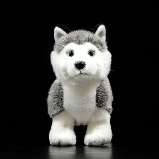 Foreign trade tail order exported to Germany standing cute husky dog plush toy dog doll simulation animal