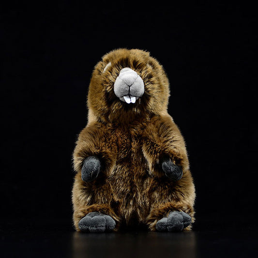 Cute woodchuck doll simulation little marmot doll simulation animal plush model toys gifts