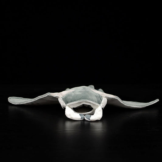 Cute devil fish doll double kiss manta ray plush toy simulation animal plush toy 38CM