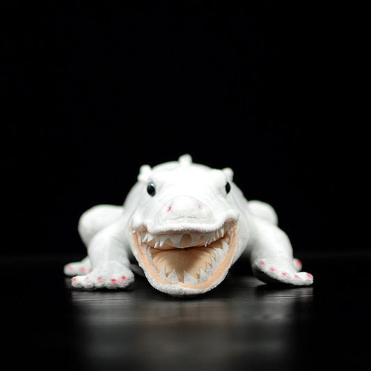 Super cute crocodile plush toy doll cute simulation albino crocodile doll plush toy model gift