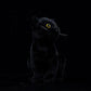 Simulation black cat doll cute short-haired cat doll Chinese garden cat plush toy simulation animal