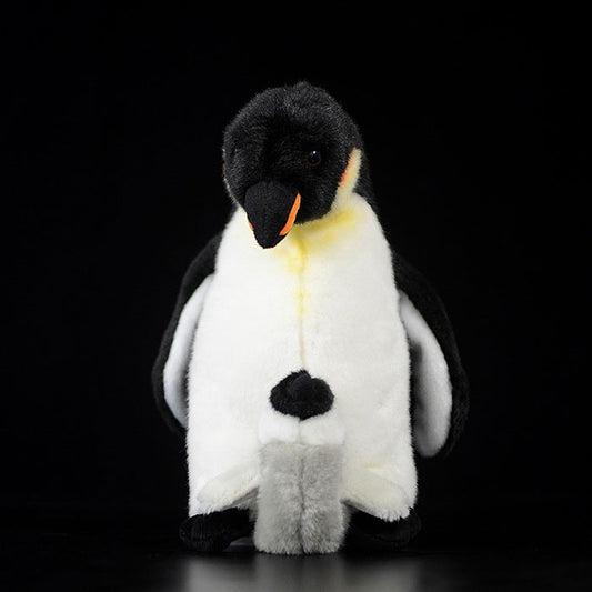 Cute emperor penguin doll simulated Penguin mother and child Penguin simulated animal plush toy 25cm
