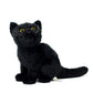 Simulation black cat doll cute short-haired cat doll Chinese garden cat plush toy simulation animal