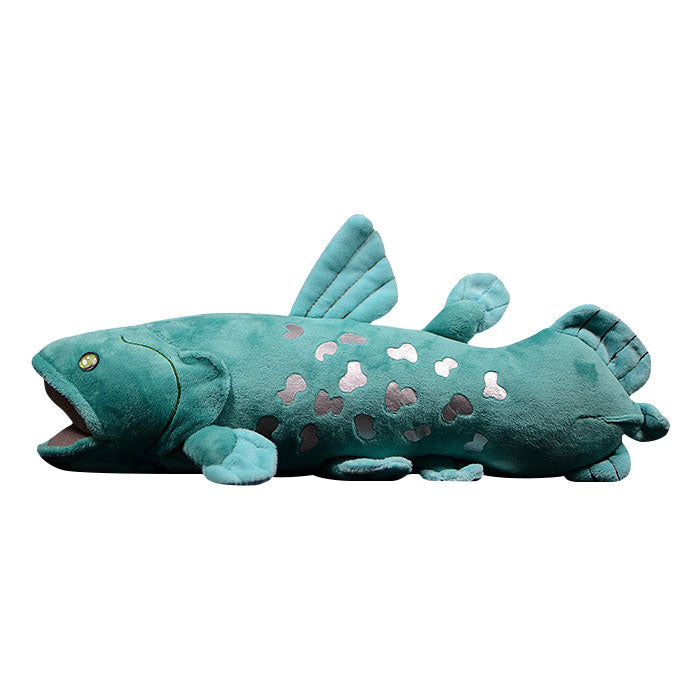 Cute coelacanth doll prehistoric empty spiny fish plush toy spear fish simulation animal plush toy 38CM