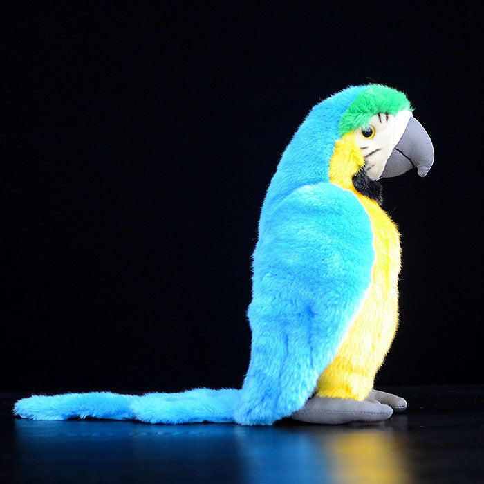 Cute macaw doll simulation colored macaw plush toy plush simulation animal 28CM