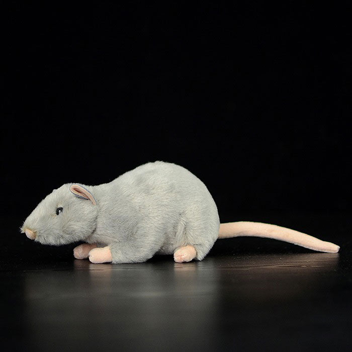 Super soft gray mouse mouse plush toy mouse doll simulation animal plush toy 17CM