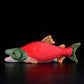 Cute red salmon doll red salmon plush toy simulated animal plush toy 39cm