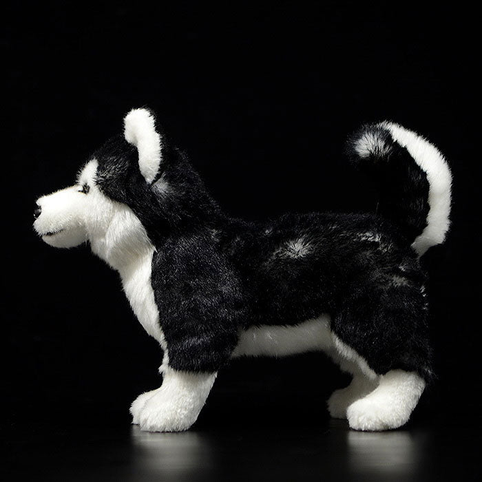 Simulation dog doll Yuanyang Husky doll simulation animal Alaska dog plush toy model