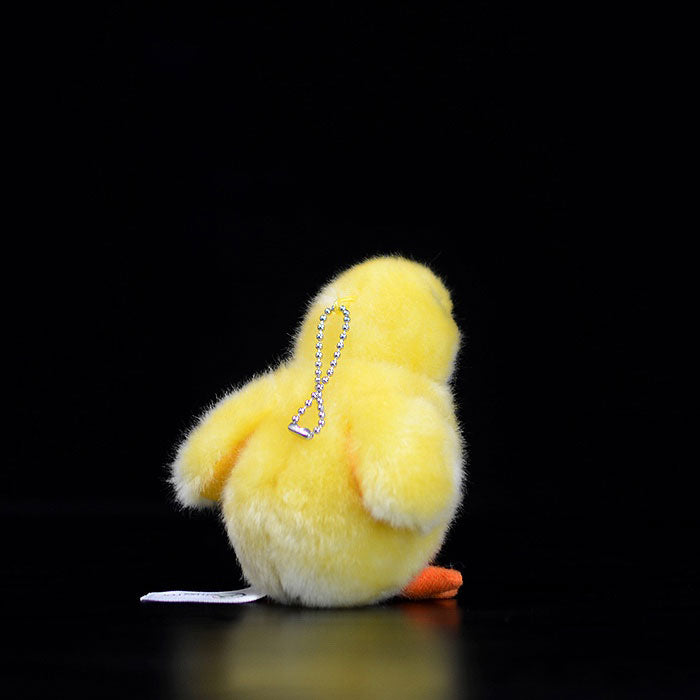 Cute yellow chicken pendant simulation yellow chicken plush toys simulation animal plush toys