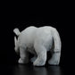 Simulated standing big white rhinoceros plush toy white doll lovely doll animal model gift