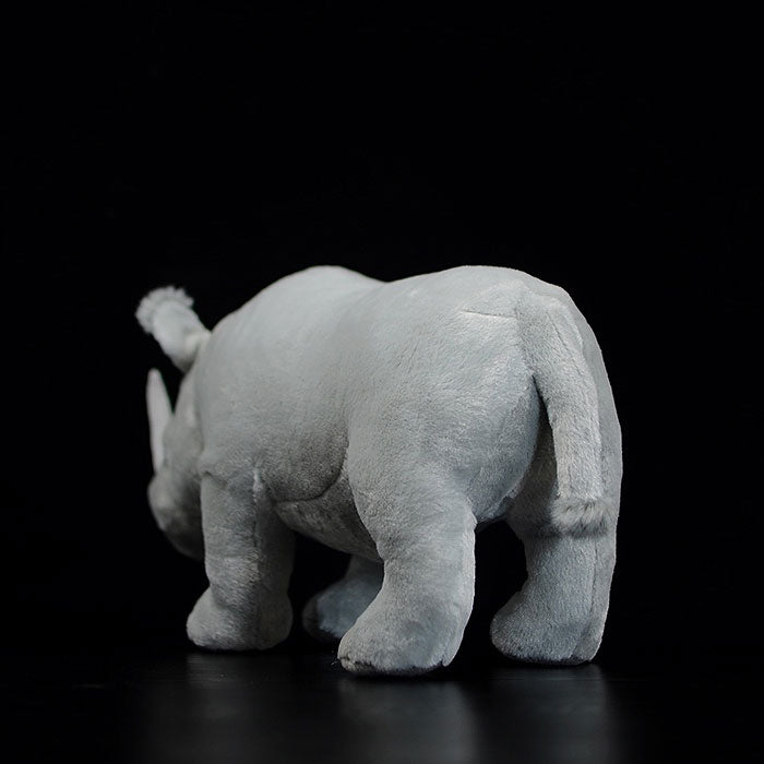 Simulated standing big white rhinoceros plush toy white doll lovely doll animal model gift