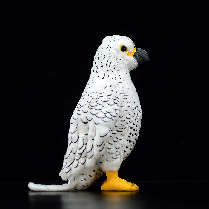 Super cute plush toy white falcon doll cute simulation Haidong green doll plush toy model gift