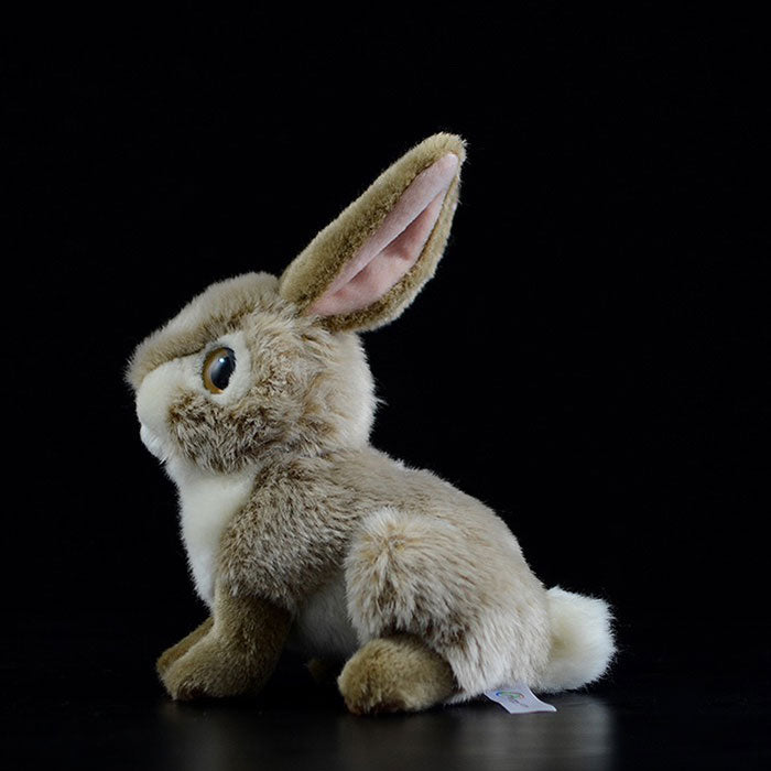 MIKECRACK Cute rabbit plush toy super cute brown rabbit doll simulation rabbit rabbit animal gift 20CM