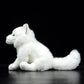 Simulation white fox doll arctic fox doll plush toy simulation animal model
