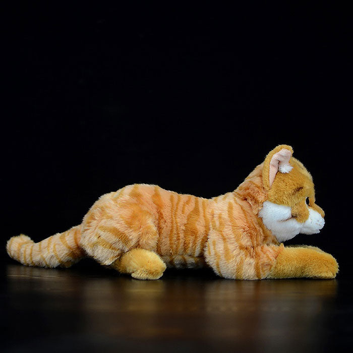 Japanese crouching cute tiger cat doll simulation doll