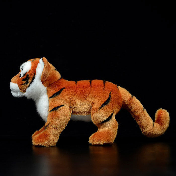 Simulation posture Tiger plush toy yellow tiger doll cute white tiger doll simulation animal model gift
