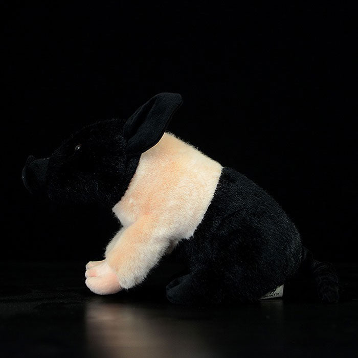 SKIDPUMP Black super cute pig cute little fragrant pig doll simulated pig simulated animal plush toy 30CM