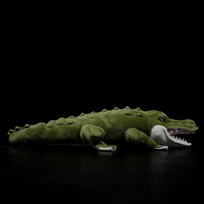 Super cute crocodile plush toy doll cute simulation green crocodile doll plush toy model gift