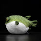 Cute tuna doll simulation green tuna doll super cute puffer fish marine animal plush toy gift